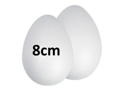 JAJKO JAJKA JAJA STYROPIANOWE 8 CM 50 SZT