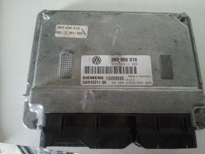 VW PASSAT B5 CONTROL UNIT ENGINE 3B0906018 - milautoparts-fr.ukrlive.com