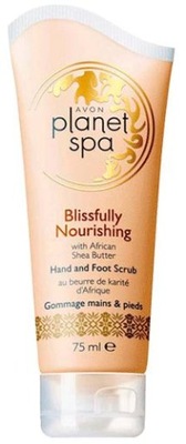 AVON SPA Blissfully Nourishing scrub peeling do rąk i stóp masło shea