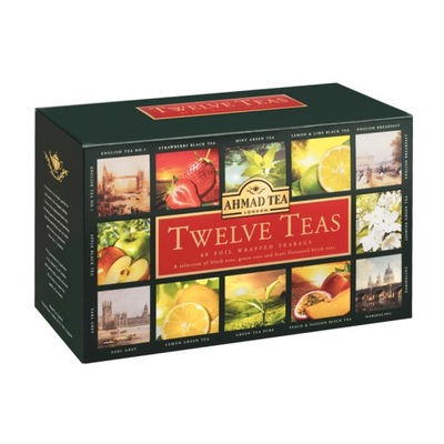 Ahmad Tea London Twelve Teas Zestaw 12 smaków herbat 120 g / 60 x 2 g