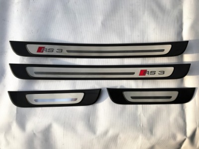 Audi rs3 8v накладки пороговые 8v4853491d 8v4853492h фото №1