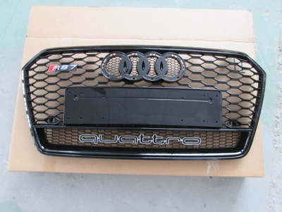 GRILLE CALANDRE DU RADIATEUR AUDI A7 2015-2017 RS7 BLACK QUATTRO - milautoparts-fr.ukrlive.com