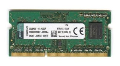 OKAZJA DDR3 KINGSTON 4GB KVR16S11S8/4