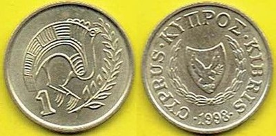 Cypr 1 Cents 1998 r.