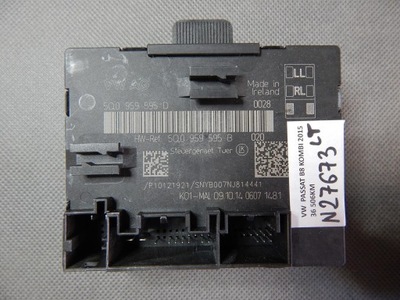 Vw passat b8 модуль блок керування двері 5q0959595d фото №1