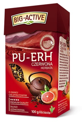 Herbata Czerwona Pu-Erh Grejpfrut 100g Big-Active