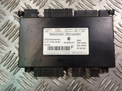 A2118704926 MODULE DE SIÈGE W251 W164 W211 ML GL R - milautoparts-fr.ukrlive.com