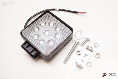 LAMPA ROBOCZA LED 9 LED 27W KWADRATOWA