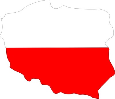Kontury Kontur mapa Polski ze styropianu ORZEŁ 40