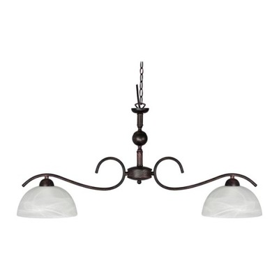LAMPA WISZĄCA ŻYRANDOL ALABASTER 2x60W E27 64122