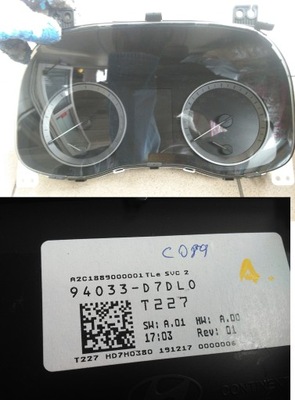 Hyundai tucson ii lift 2018- счетчик 94033-d7dl0 фото №1