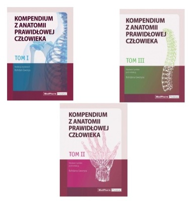 KOMPENDIUM Z ANATOMII PRAWIDŁOWEJ CZŁOWIEKA TOM1-3