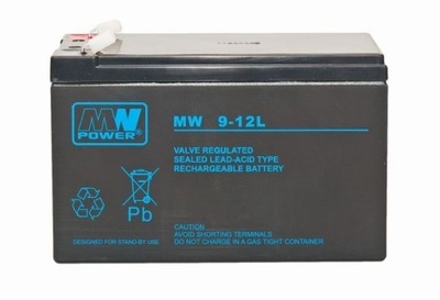AKUMULATOR MW Power 12V 9Ah MWH 9-12L