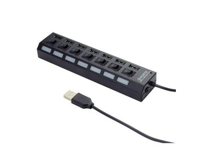 Hub USB Gembird Hub USB 7-port z włącznikiem zasilania UHB-U2P7-02