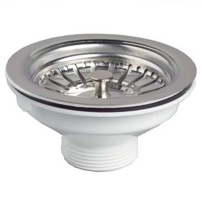 Sitko metalowe Spust do zlewu zlewozmywaka 90mm