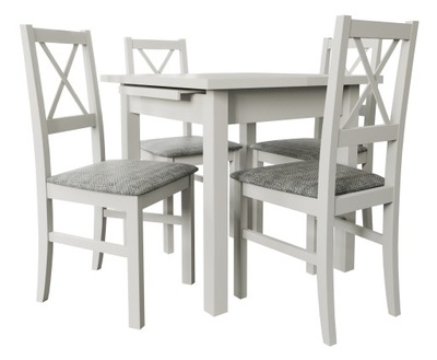 stół 4 krzesła zestaw rozkładany stół 4szt krzesła