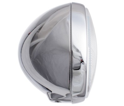 LAMPA REFLEKTOR METAL CHROM SZKŁO CHOPPER H4 19cm