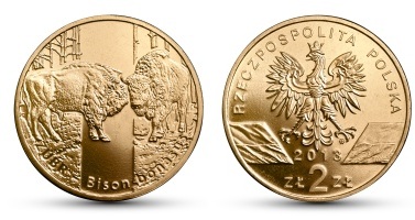 2 złote (2013) - Żubr - Zwierzęta Świata