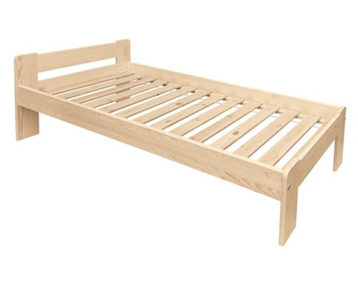 Łóżko drewniane Paryż 90x200 niemalowane