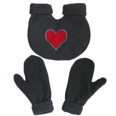 Rękawiczki dla zakochanych - święta- c.szary/cz