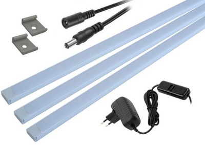 Oświetlenie LED podszafkowa listwa prosta 3x90cm