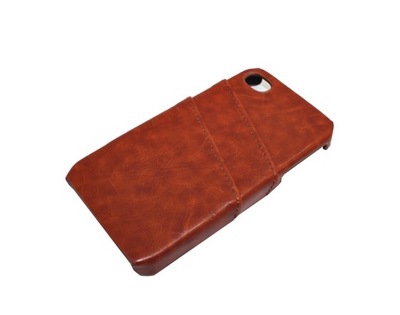 Etui Nakładka BUSINESS do iPhone 4 4S BRĄZOWA Case Pokrowiec Obudowa