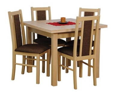 ada-meble JAZON stół 80x80/160 i 4 krzesła NOWOŚĆ