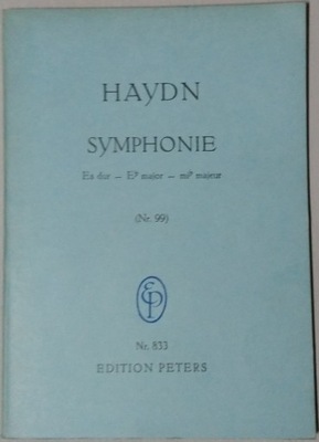 Haydn Symphonie Nr 99 Es dur partytura nuty