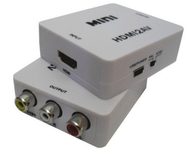 HDV-M610 Konwerter HDMI do AV CVBS Cinch L/R RCA