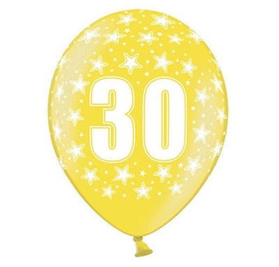 BALONY balon liczba 30 Urodziny Party kolory