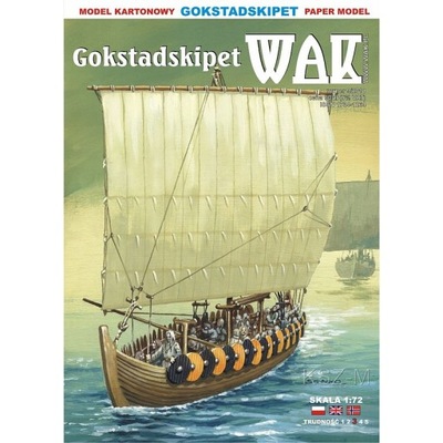 WAK 9/18 - Łódź wikingów z Gokstad z ok 850r 1:72