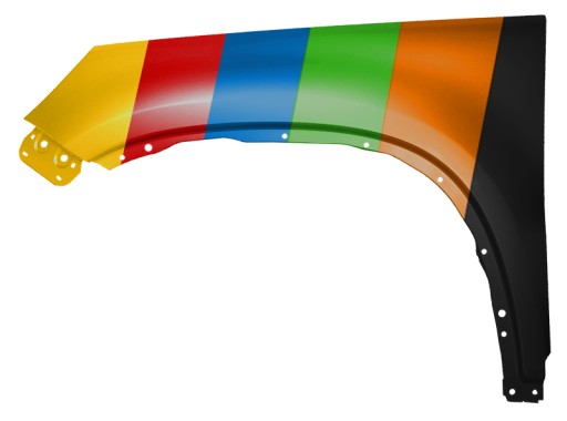 Left Fender для VW Tiguan Lift 11-16 LB9A B4 Новый
