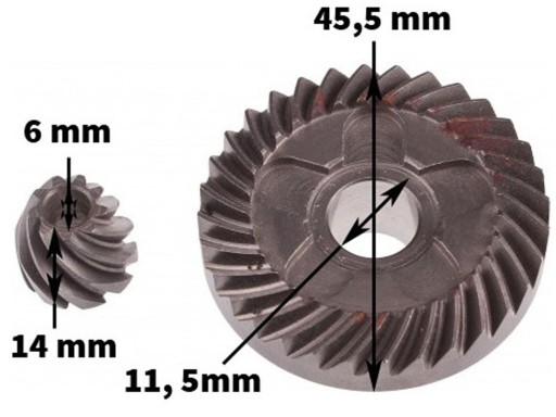 BOSCH GEAR GEAR PWS GWS 6 7 600 700 125