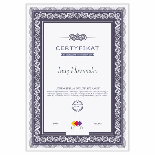 Сертификаты, печать сертификатов, дипломы для компаний