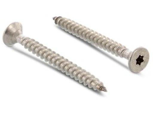 ВИНТЫ ДЛЯ ДЕРЕВА TORX 5x40 КОНИЧЕСКИЕ, НЕРЖАВЕЮЩИЕ, 100 ШТ, МЕБЕЛЬ