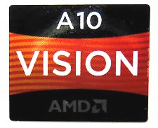 Оригинальная наклейка A10 AMD VISION (61)