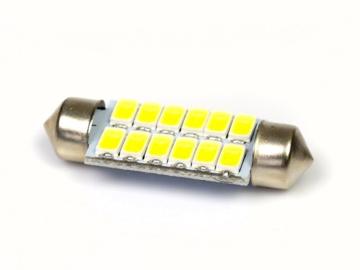 Трубчатая светодиодная лампа 12 SMD 5630 C5W C10W 42 мм