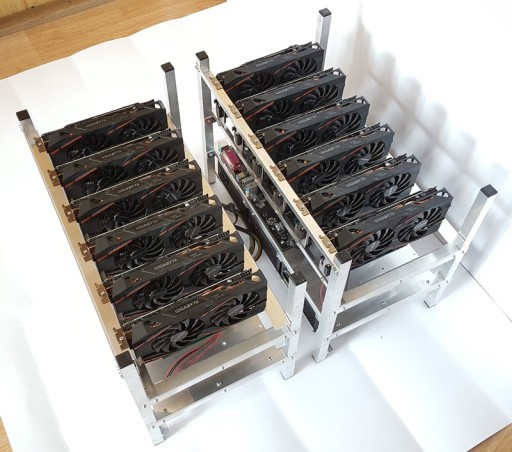 КОРПУС Рама для майнинга криптовалюты 6GPU 3PSU ME6B
