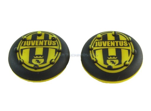 2x NAKŁADKI GUMKI pada PS3 PS4 PS5 XBOX FIFA PIŁKA NOŻNA JUVENTUS Żółte