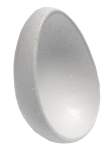 STYROPIAN JAJKO WKLĘSŁE 13cm 1szt DECOUPAGE 11099
