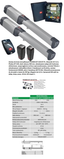 АВТОМАТИЧЕСКИЙ ПРИВОД ДЛЯ ПОЮЩИХ ВОРОТ BFT PHOBOS A40