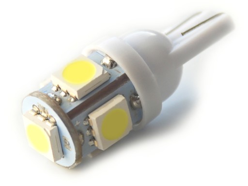 24 В W5W T10 5 светодиодов x 5050 SMD диод