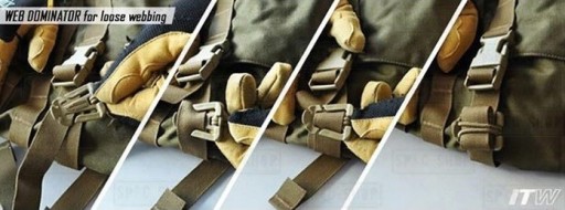 ITW Nexus Web Dominator Foliage Зеленая пряжка MOLLE