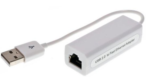 Сетевая карта LAN RJ45 Ethernet-кабель к USB белый