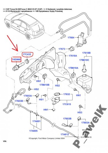 ДАТЧИК УРОВНЯ ЖИДКОСТИ FORD FOCUS MK2 C-MAX MK1