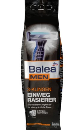 Ножи для бритья Balea Men 3 лезвия 8 шт.