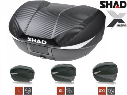 ВЕРХНИЙ КЕЙС МОТОЦИКЛА SHAD SH58X РЕГУЛИРУЕМЫЙ