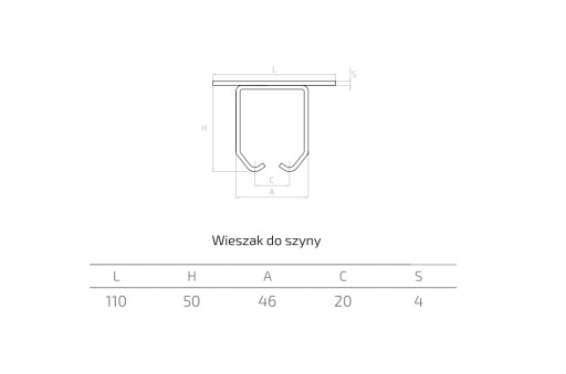 Потолочная вешалка 35x32 Кронштейны для подвесных ворот