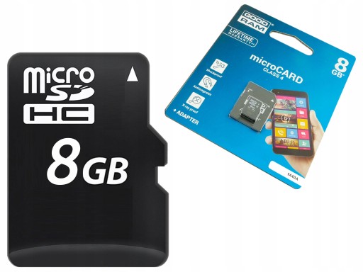 GOODRAM microSD 8 ГБ C4, 1 адаптер