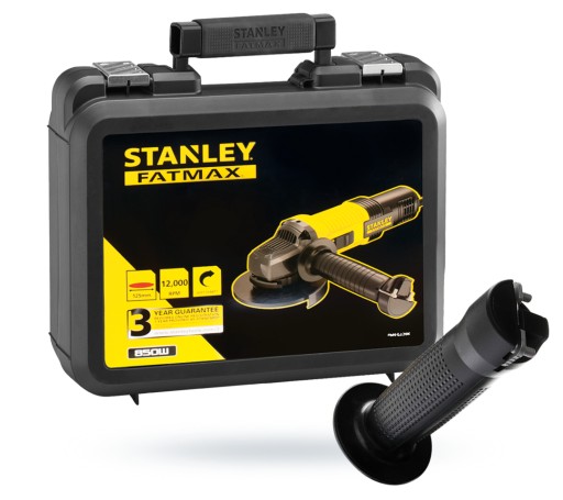 УГЛОВАЯ ШЛИФРОВОЧНАЯ МАШИНА STANLEY FMEG220K 850 Вт 125 + КОРПУС